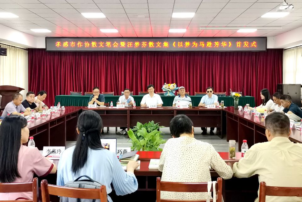 孝感市作家协会举行散文创作笔会暨汪梦芬散文集《以梦为马趁芳华》首发式
