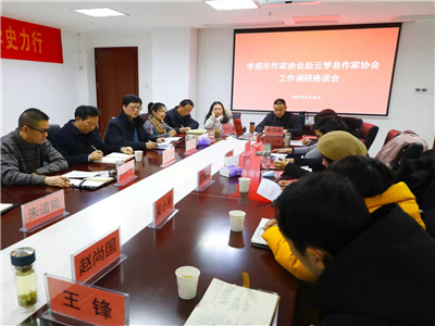 孝感市作家协会赴云梦县作协开展调研座谈