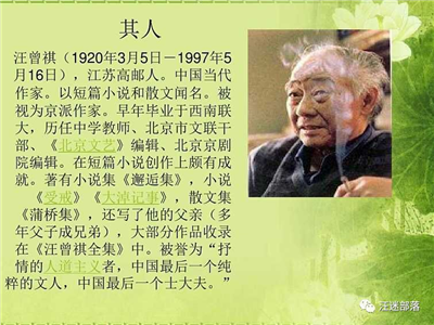 细节的艺术魅力——以汪曾祺的创作为例