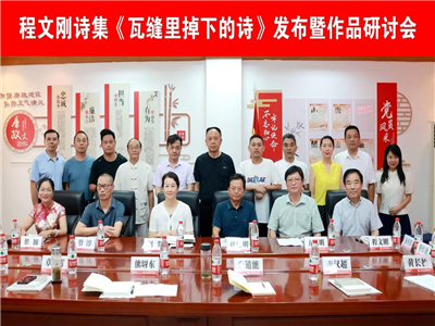 程文刚诗集《瓦缝里掉下来的诗》发布暨作品研讨会在孝感举行